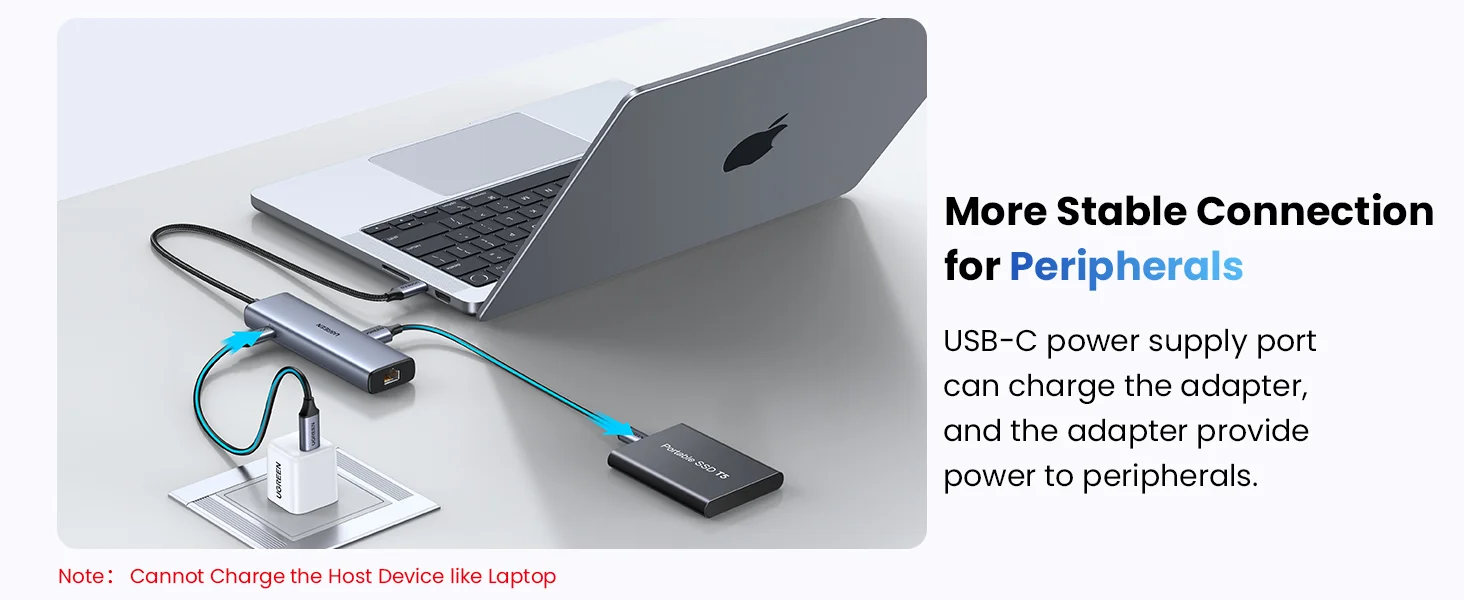 Ugreen 6-in-1 USB-C Hub to Ethernet Adapter with 10Gbps USB 3.2 and Gigabit RJ45 - Image 16