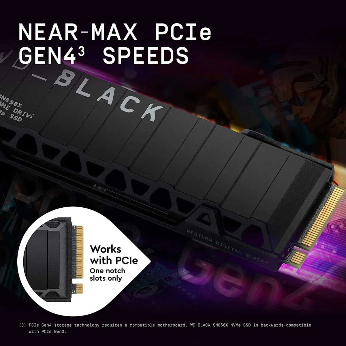 Western Digital WD_BLACK SN850X 1TB NVMe PCIe Gen4 Gaming SSD with Heatsink - Thumbnail 8