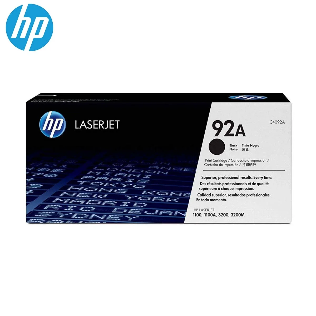 خرطوشة تونر ليزر HP C4092A 92A أصلية باللون الأسود