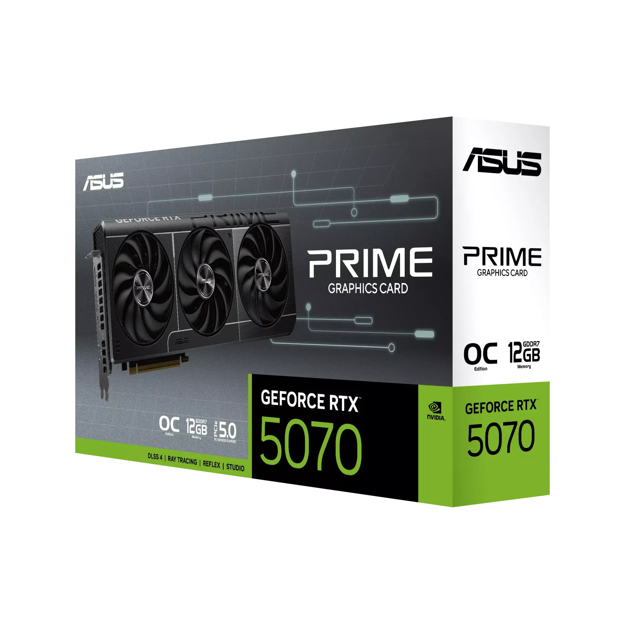كرت شاشة Asus PRIME GeForce RTX 5070 إصدار OC بسعة 12GB وذاكرة GDDR7 - Image 4