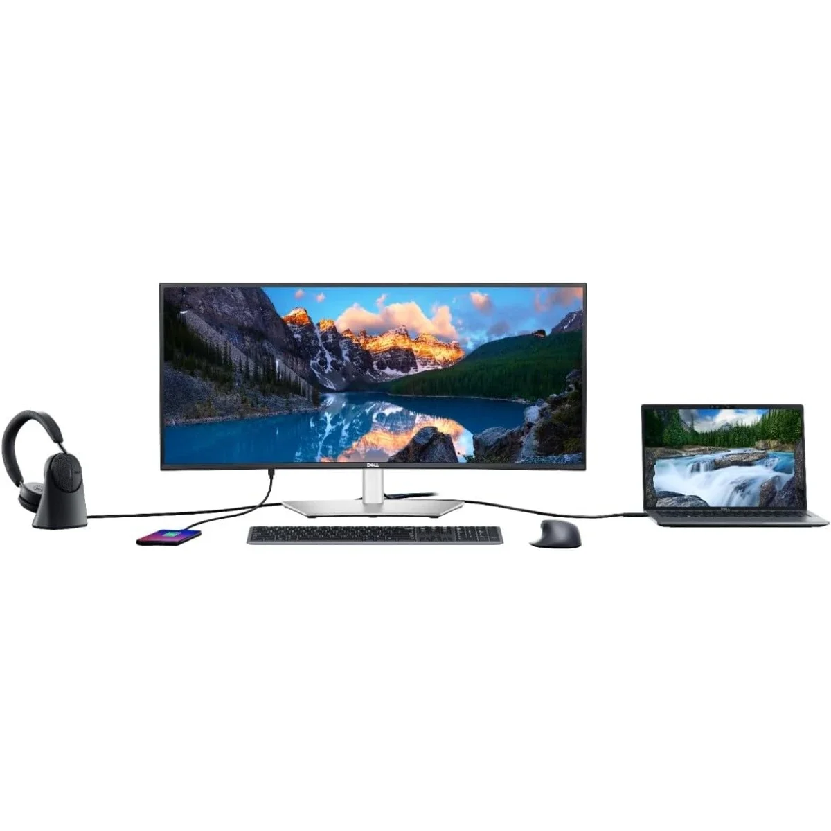 شاشة Dell UltraSharp U3425WE 34 إنش IPS منحنية Thunderbolt 4 هب بدقة 2K وتردد 120Hz وتغطية 100% Adobe RGB - Image 5
