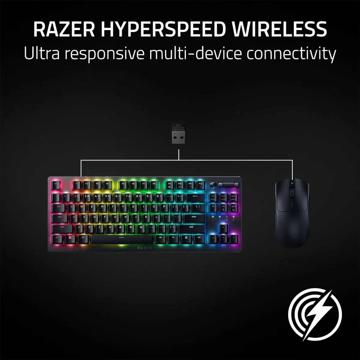 Razer Viper V3 HyperSpeed Wireless Esports Mouse, 82g, 30K DPI - Thumbnail 5