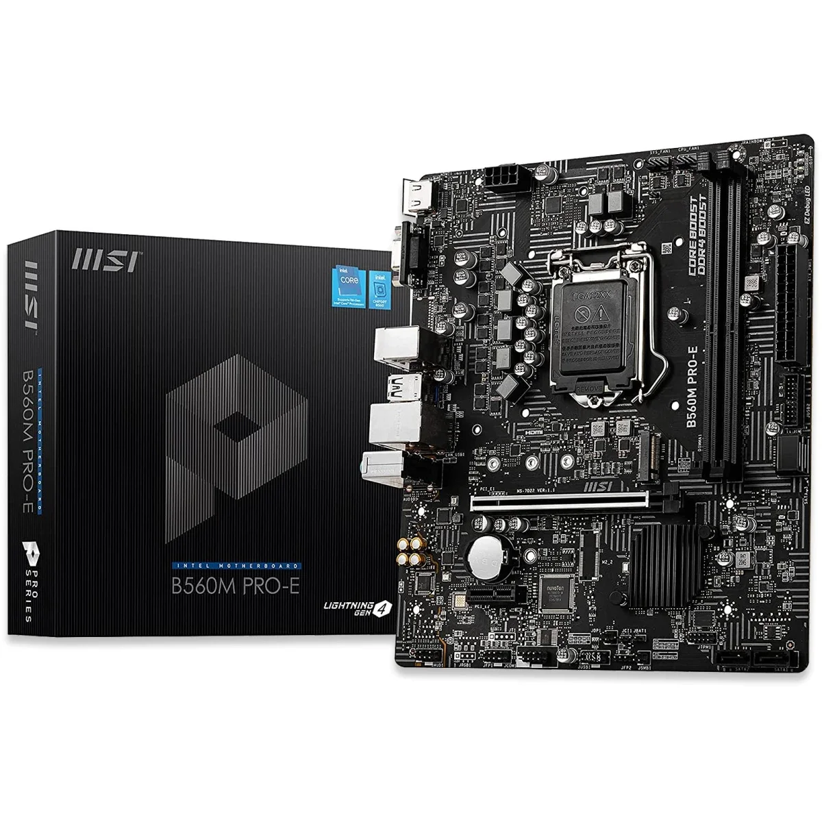 لوحة أم MSI PRO B860M-E mATX بمقبس LGA 1851 وذاكرة DDR5 وPCIe 5.0 وM.2 Gen5 و5G LAN