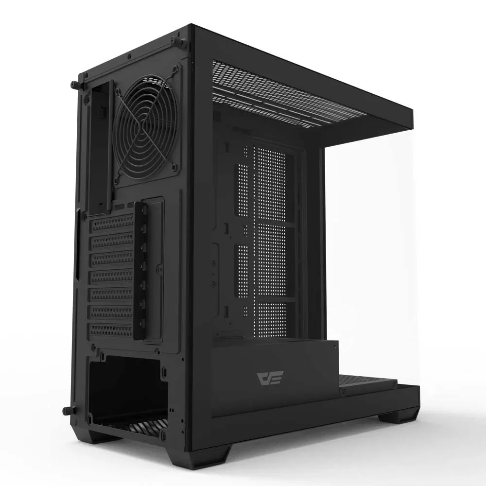 كيس كمبيوتر DarkFlash DS900 ميد تاور ATX بتصميم Air Wood مع 6 مراوح ARGB - أسود - Image 5