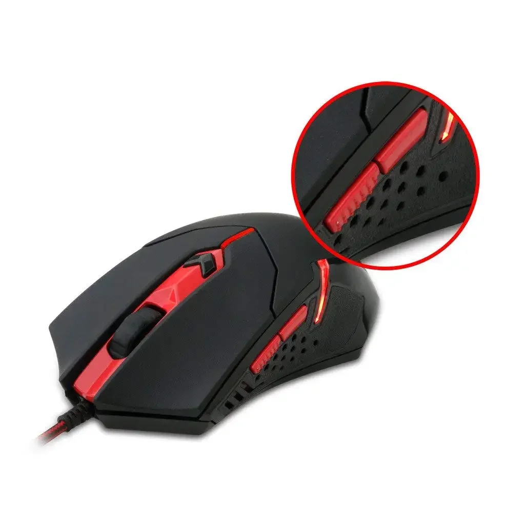 طقم كيبورد ميكانيكي وماوس وباد ماوس XL للألعاب Redragon K552-BA بسويتش أزرق - Image 6