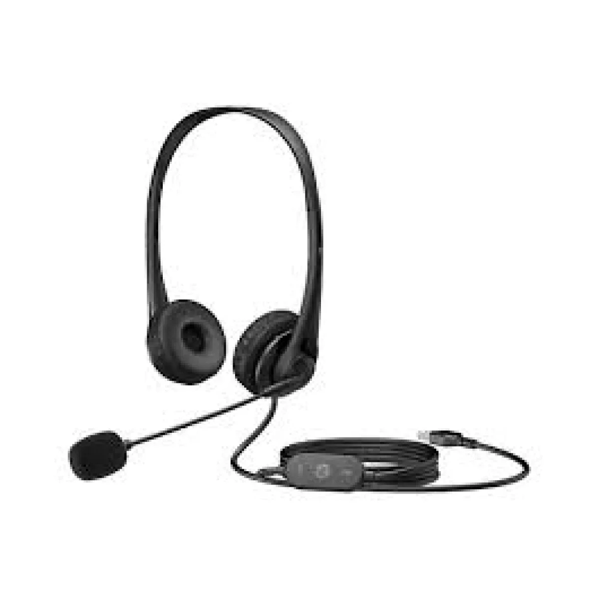 سماعة رأس ستيريو HP G2 بمنفذ USB وميكروفون ذراع مانع للضوضاء - 428K6AA