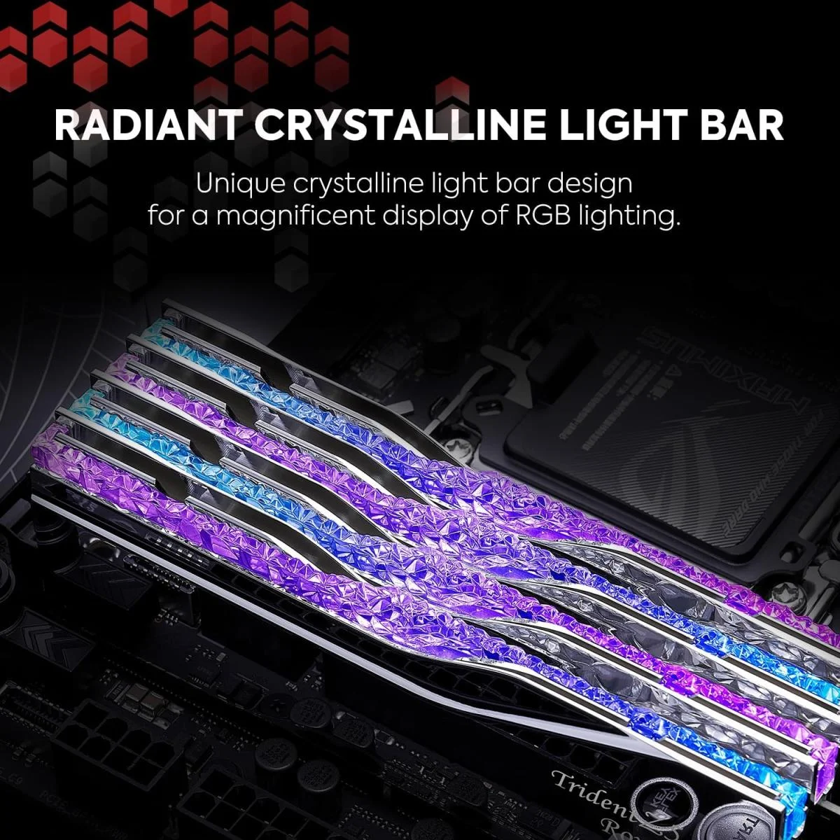 ذاكرة G.SKILL Trident Z5 Royal RGB بسعة 32GB (2x16GB) DDR5 بسرعة 6000MT/s CL28 - ذهبي - Image 2