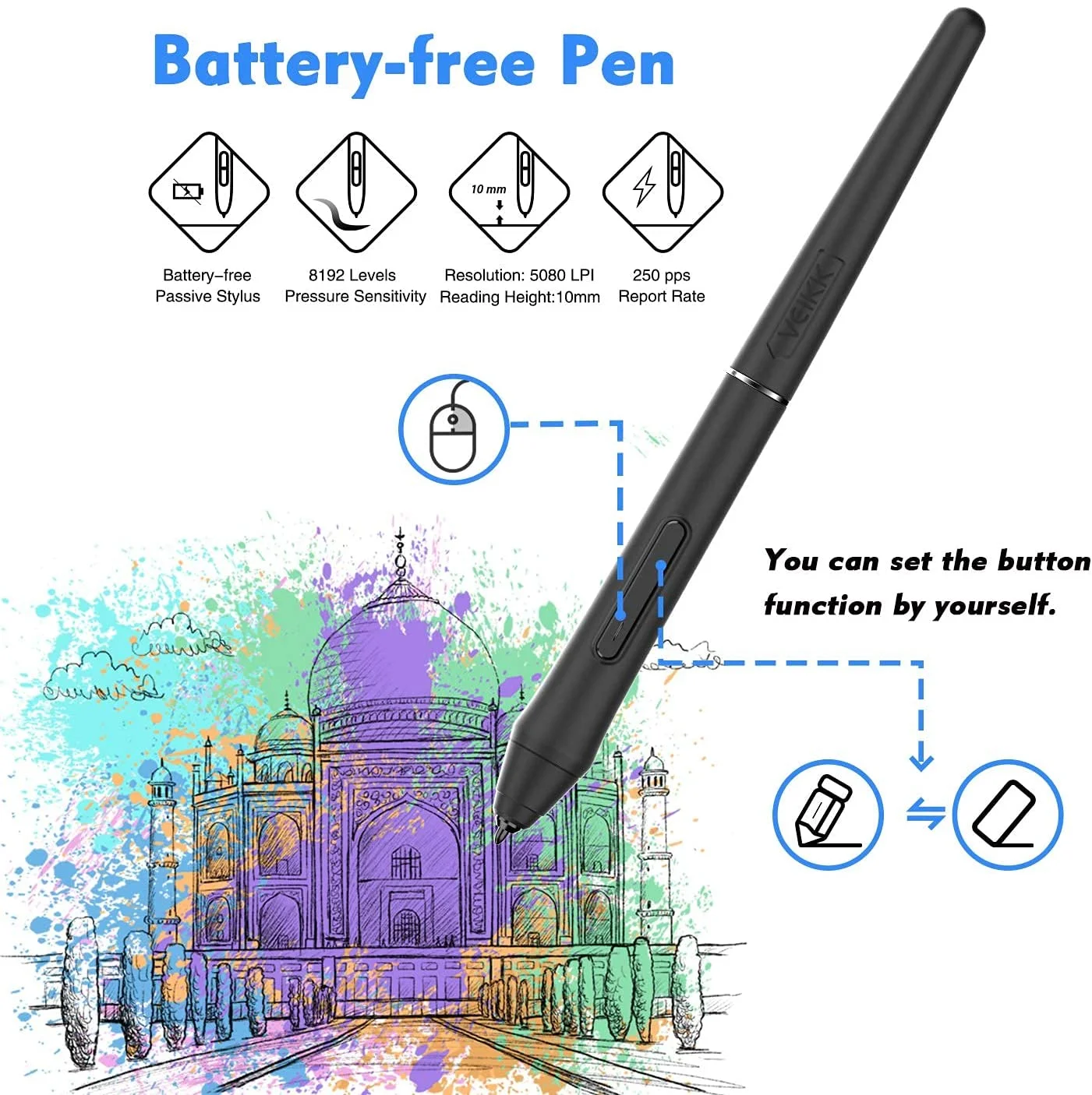 تابلت رسم جرافيك VEIKK VK1060 PRO - Image 7