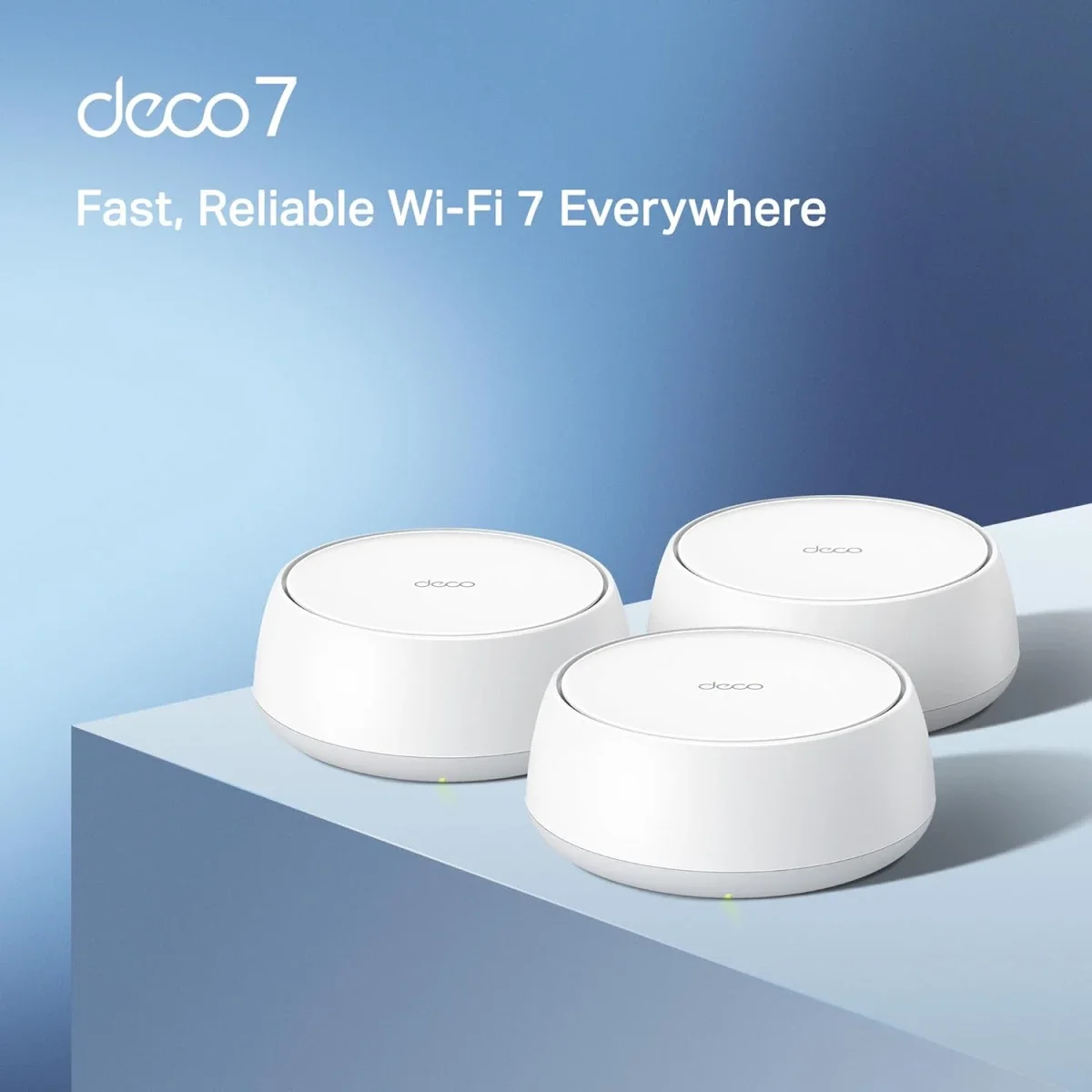 نظام شبكي للانترنت لتغطية المنزل بالكامل Mesh Wi‑Fi 7 ثنائي النطاق TP-LINK Deco BE25 BE5000 عبوة 3 قطع - Image 2