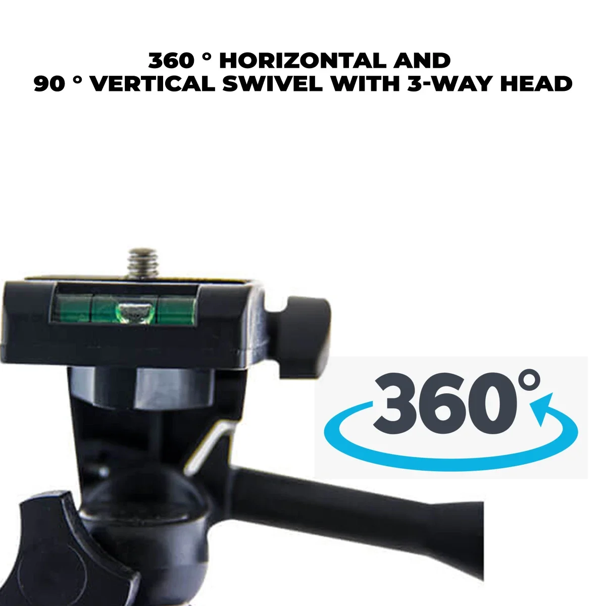 HAVIT HM131 Anti-Skidding Aluminium Mini Tripod - Thumbnail 4