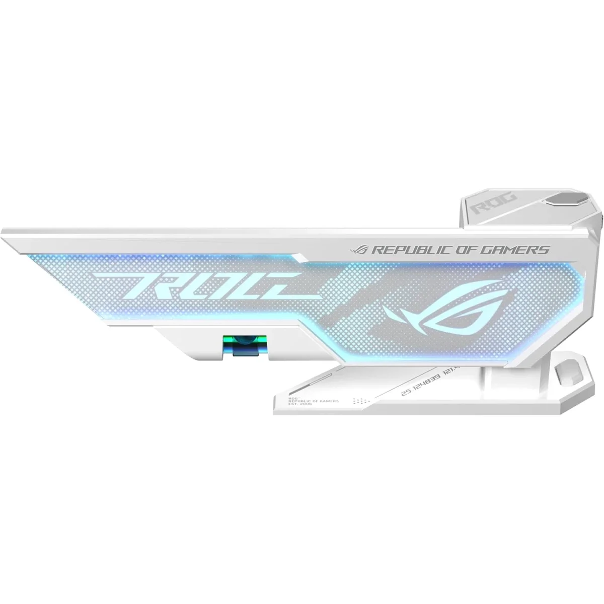 حامل بطاقة رسومات Asus XH01 ROG Herculx قابل للتعديل بدون أدوات باللون الأبيض - Thumbnail 6