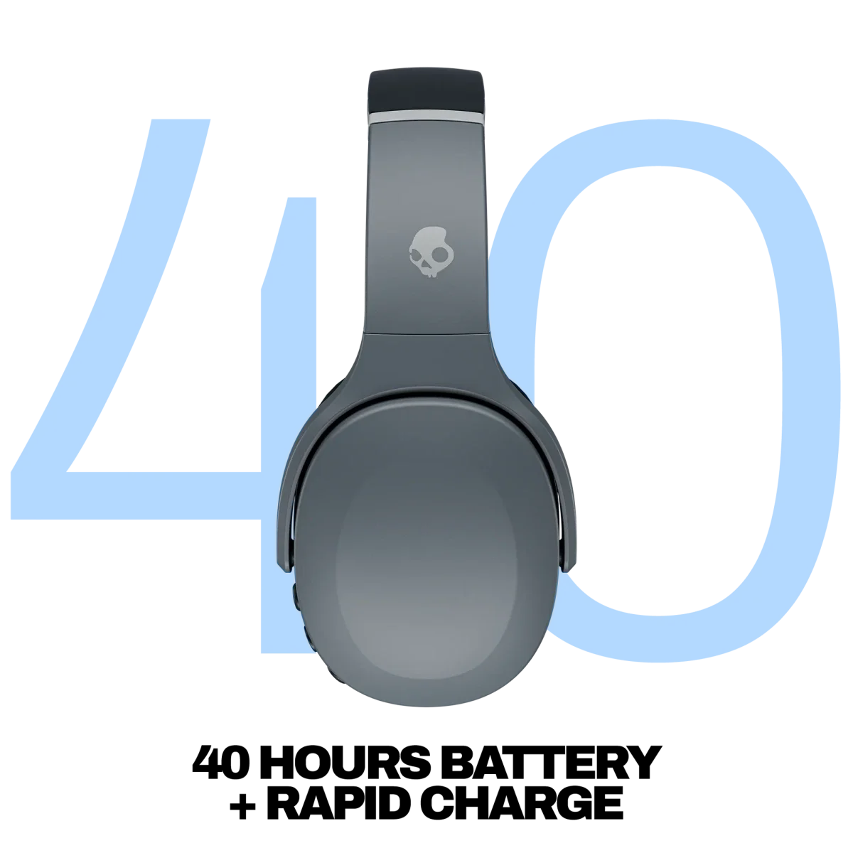 Skullcandy Crusher Evo Wireless Headphones with Sensory Bass - Chill Grey - Thumbnail 3
