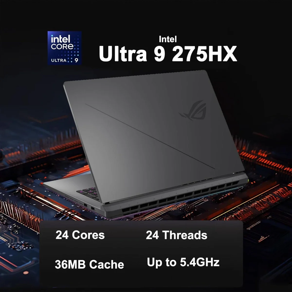 Asus ROG Strix G18 G815LR 18-inch Gaming Laptop Intel Core Ultra 9 275HX RTX 5070 Ti 16GB RAM 1TB SSD 240Hz Volt Green - Thumbnail 2