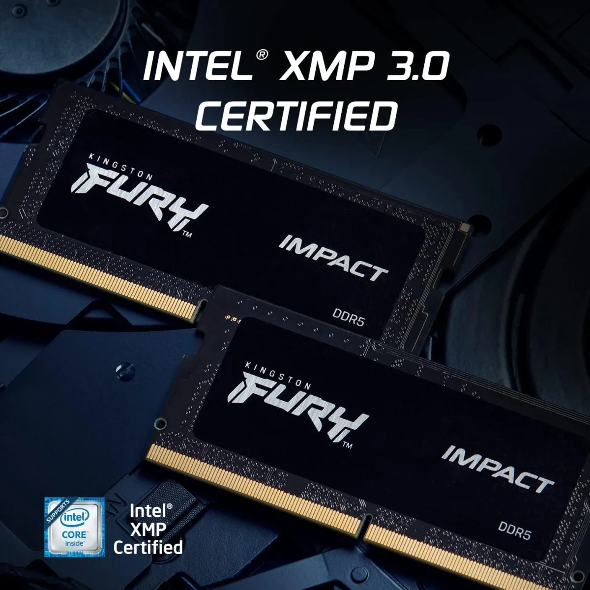 رام لابتوب Kingston FURY Impact 16GB DDR5 بتردد 6000MHz وتوقيت CL38، قطعة واحدة باستهلاك طاقة منخفض، Intel XMP 3.0 - Thumbnail 5