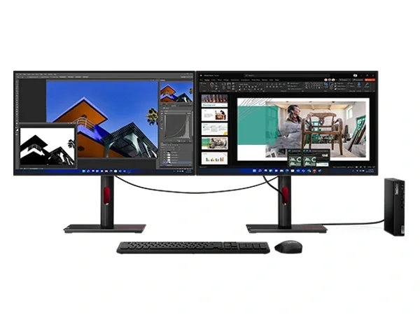 كمبيوتر مكتبي صغير Lenovo ThinkCentre M70q Gen 5 Tiny (2024) بمعالج Core i7 الجيل 14 و20 نواة، واي فاي وبلوتوث، كفالة 3 سنوات - Thumbnail 15