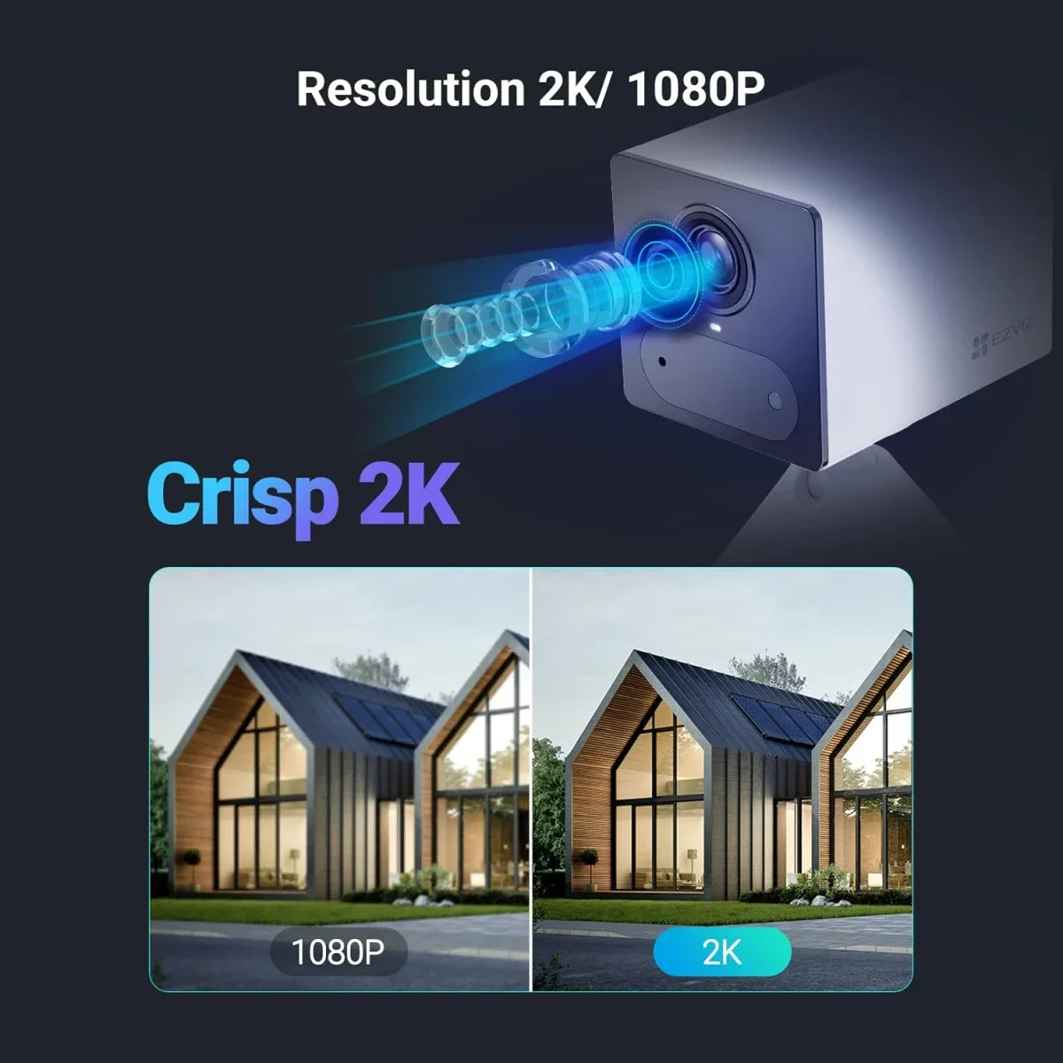 Ezviz CB2 4G Smart Home Battery Camera 2K White - Image 8