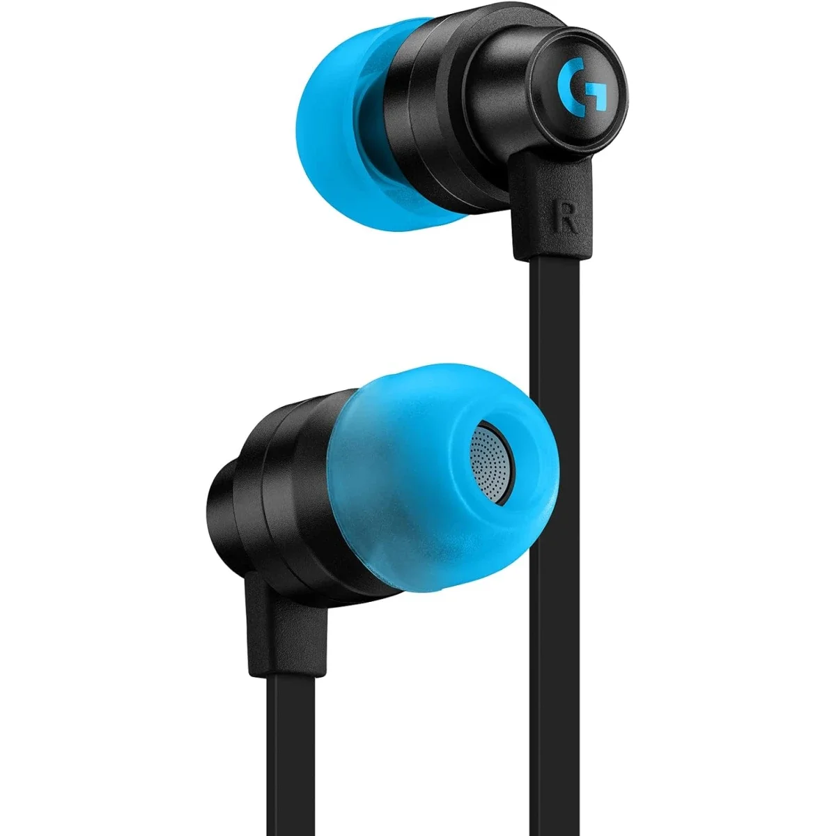 Logitech G333 Gaming Earphones with Dual Drivers, In-Line Mic and USB-C Adapter - Black