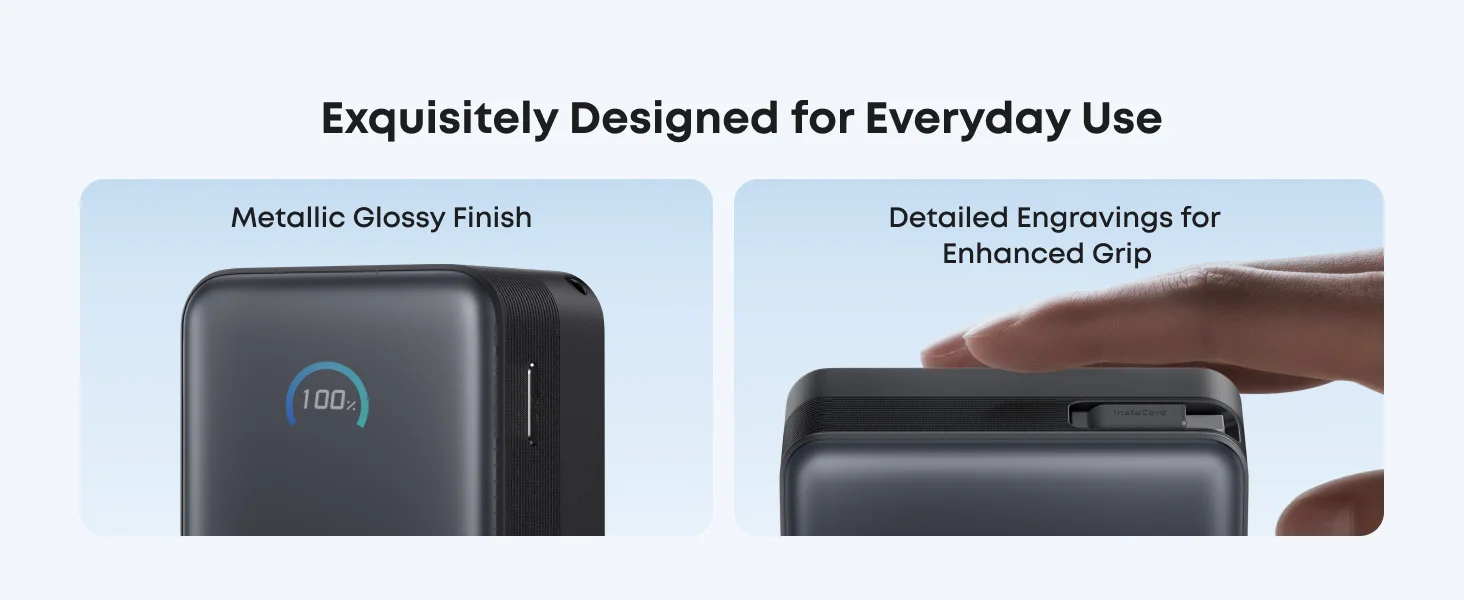 Anker Nano Power Bank 10,000mAh 45W with Retractable USB-C Cable - White - Thumbnail 8