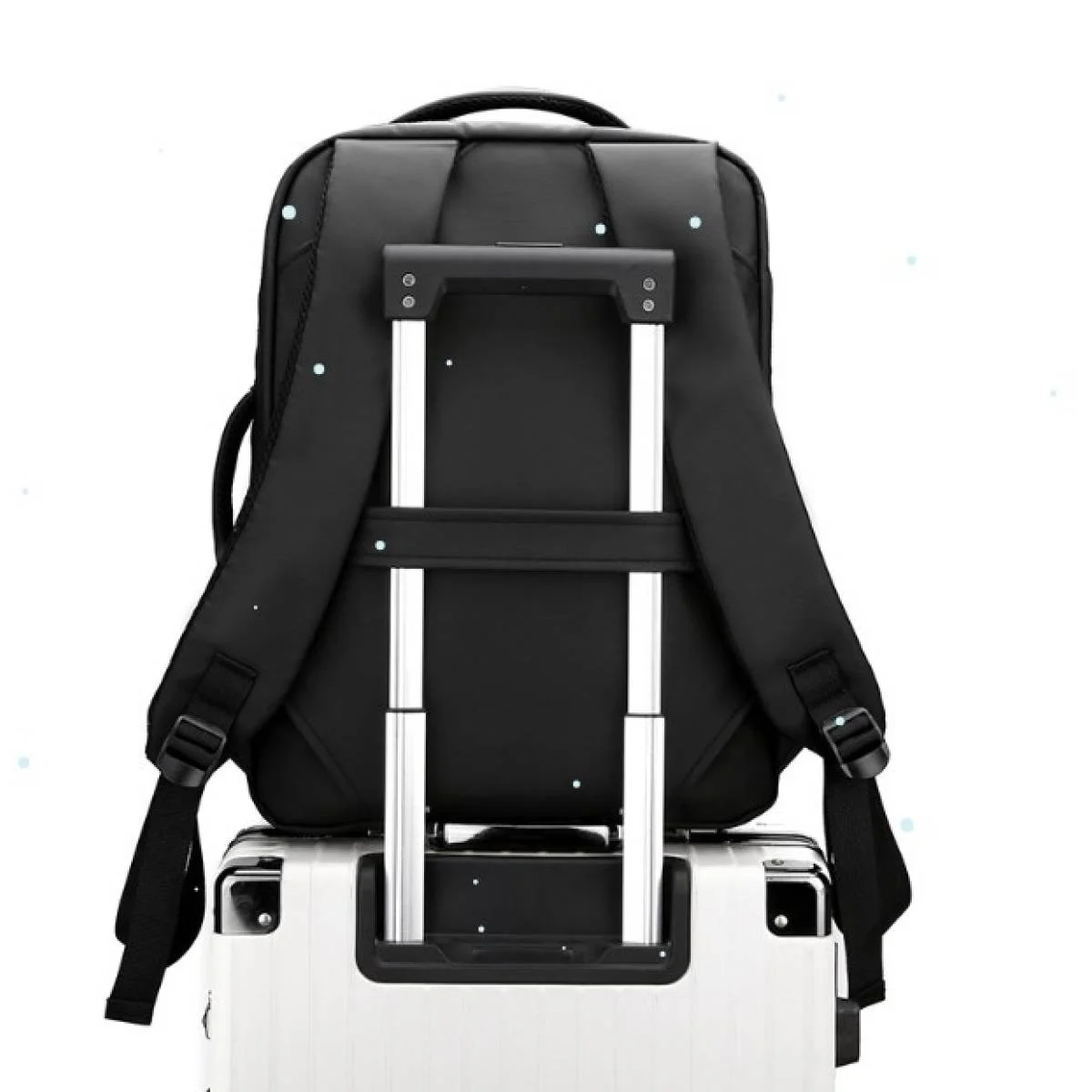 Waterproof Business Travel Laptop Backpack for Up to 17-Inch Laptops, Gray - Image 3