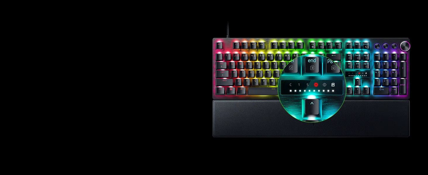 Razer Huntsman V3 Pro Esports Gaming Keyboard with Analog Optical Switches - Black - Thumbnail 22