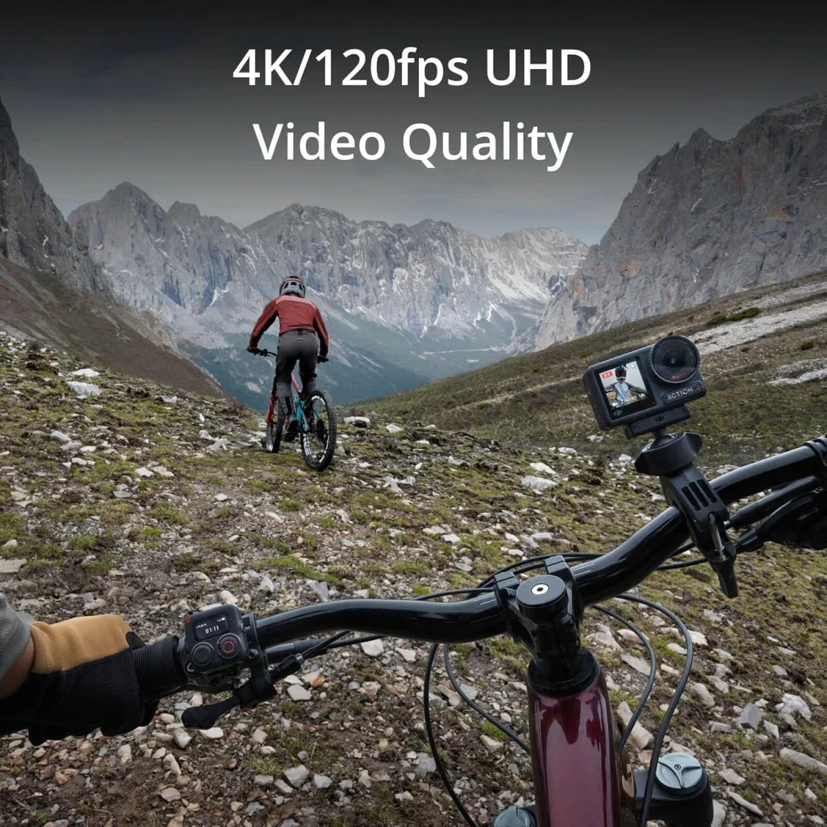 كاميرا أكشن DJI Osmo Action 4 Adventure Combo مقاومة للماء 4K/120fps - Thumbnail 8