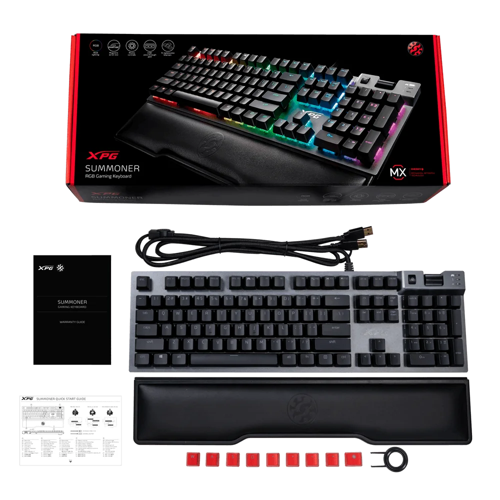 كيبورد ألعاب ميكانيكي XPG SUMMONER بإضاءة RGB وسويتشات حمراء - Image 10