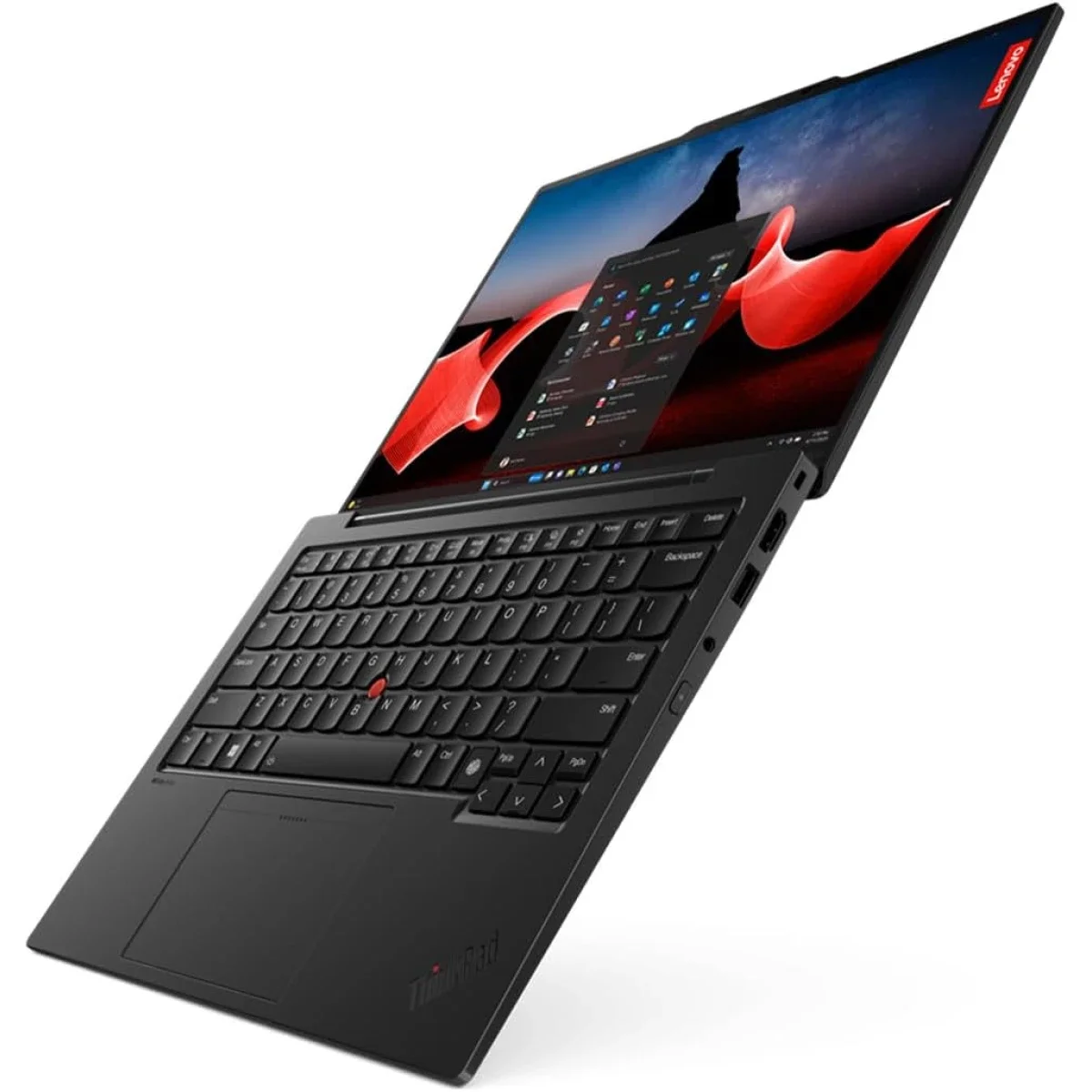 Lenovo ThinkPad X1 Carbon Gen 12 14-inch Touch Laptop, Intel Core Ultra 7 155U, 32GB RAM, 1TB SSD, Black - Image 7