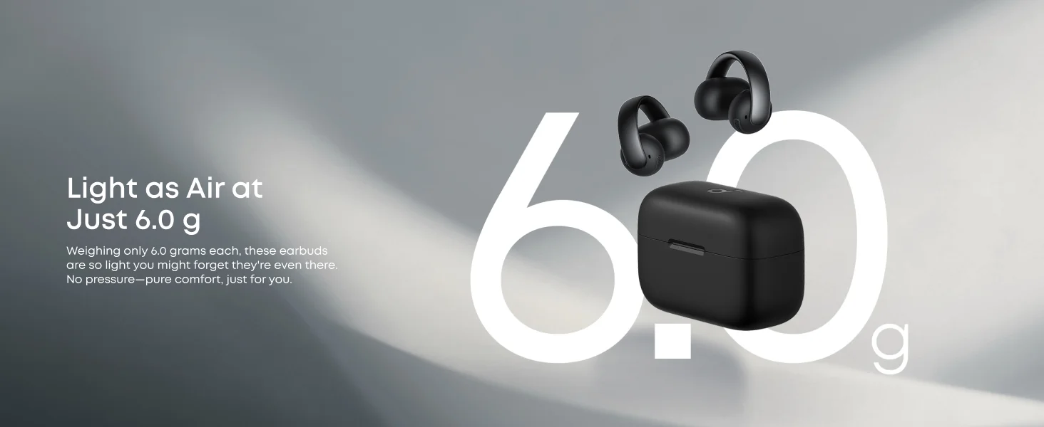 Anker Soundcore AeroClip Open-Ear Clip-On Earbuds with 12mm Drivers and Hi-Res Audio - Image 15