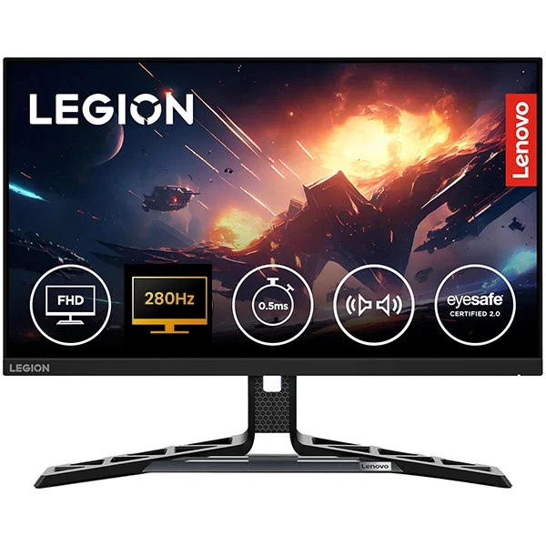شاشه عاب Lenovo Legion R25f-30 مقاس 24.5 انش FHD 280Hz بزمن استجابه 0.5ms