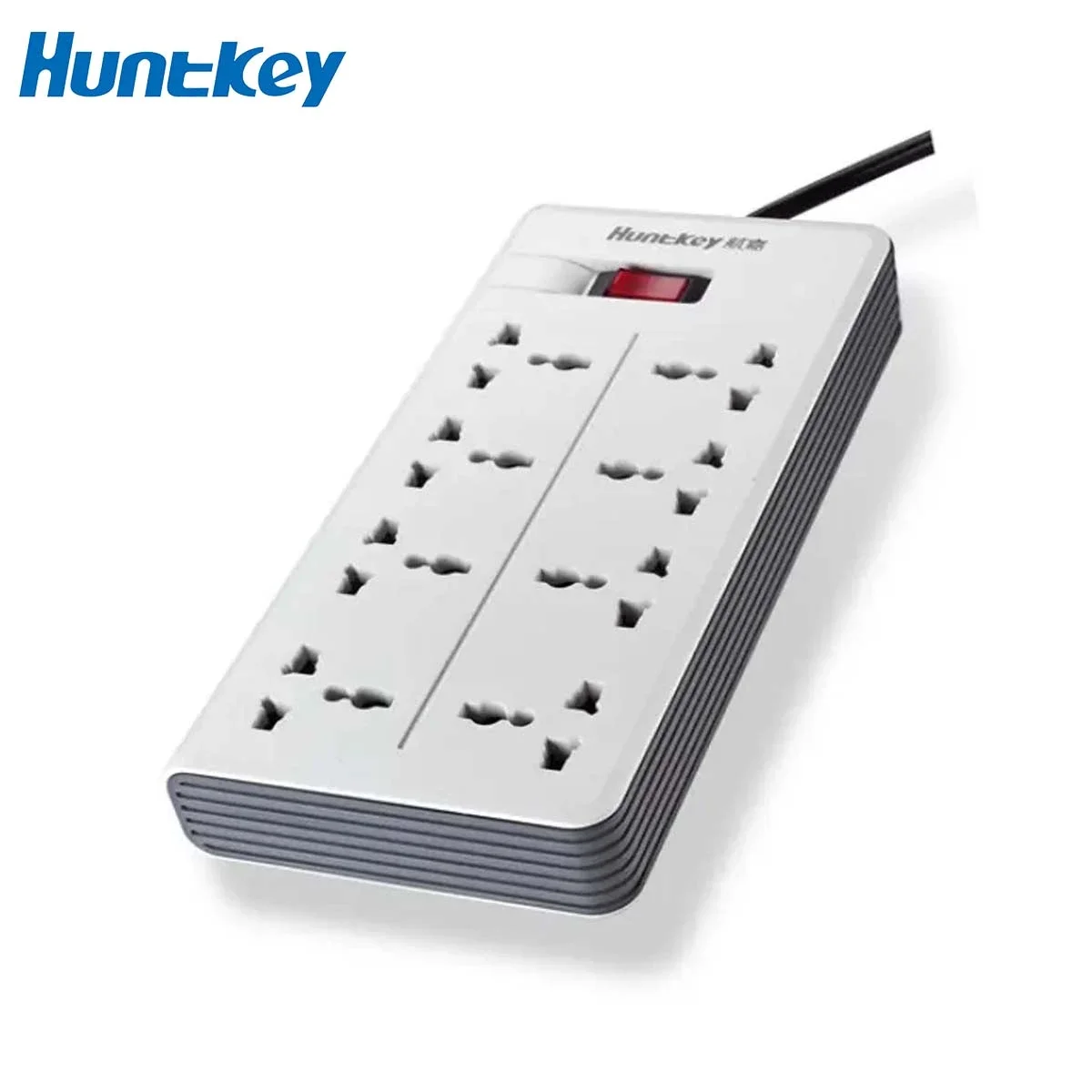 مشترك كهربائي Huntkey SZA801 بـ 8 مقابس عالمية وكابل 3 متر بقابس بريطاني