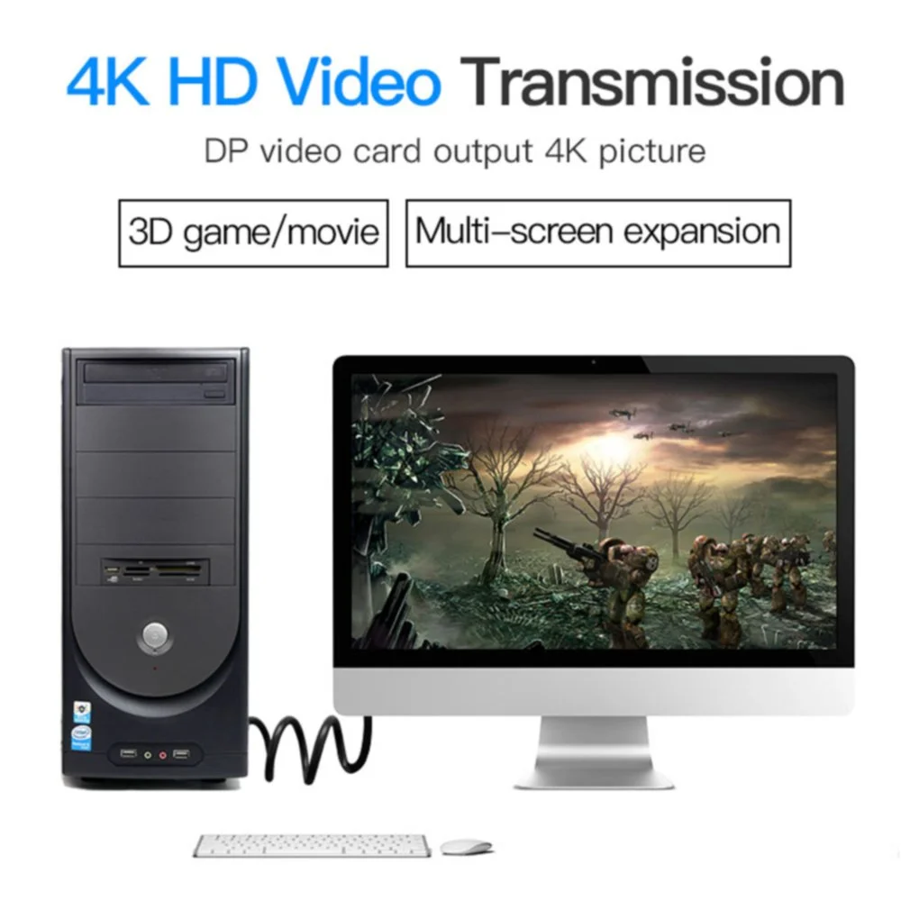 كيبل Vention HACBG DisplayPort 1.2 ذكر إلى ذكر بطول 1.5 متر - Thumbnail 11