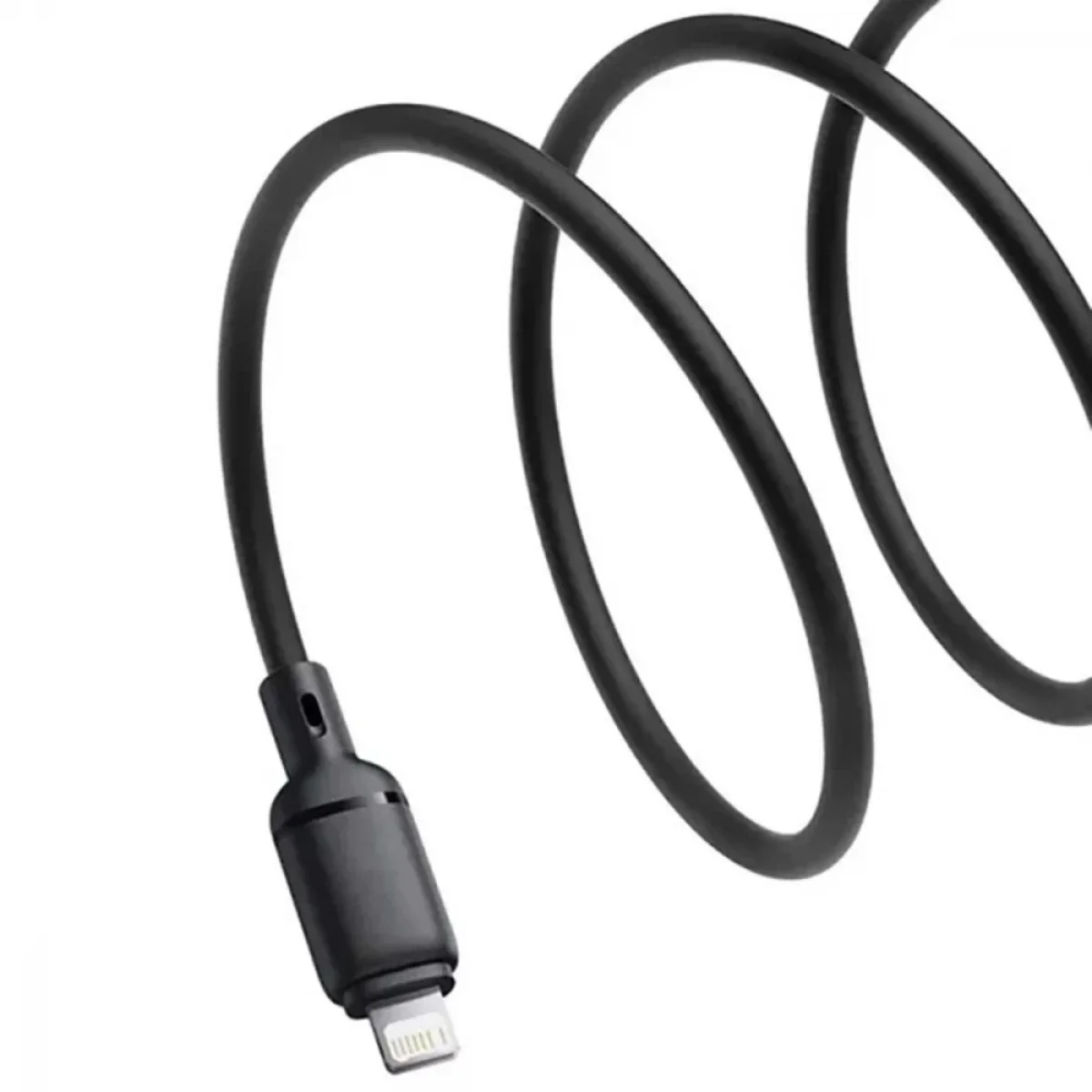 Baseus P10377702113-01 Silky Series USB-A to Lightning Cable 2.4A 2m Cluster Black - Thumbnail 4