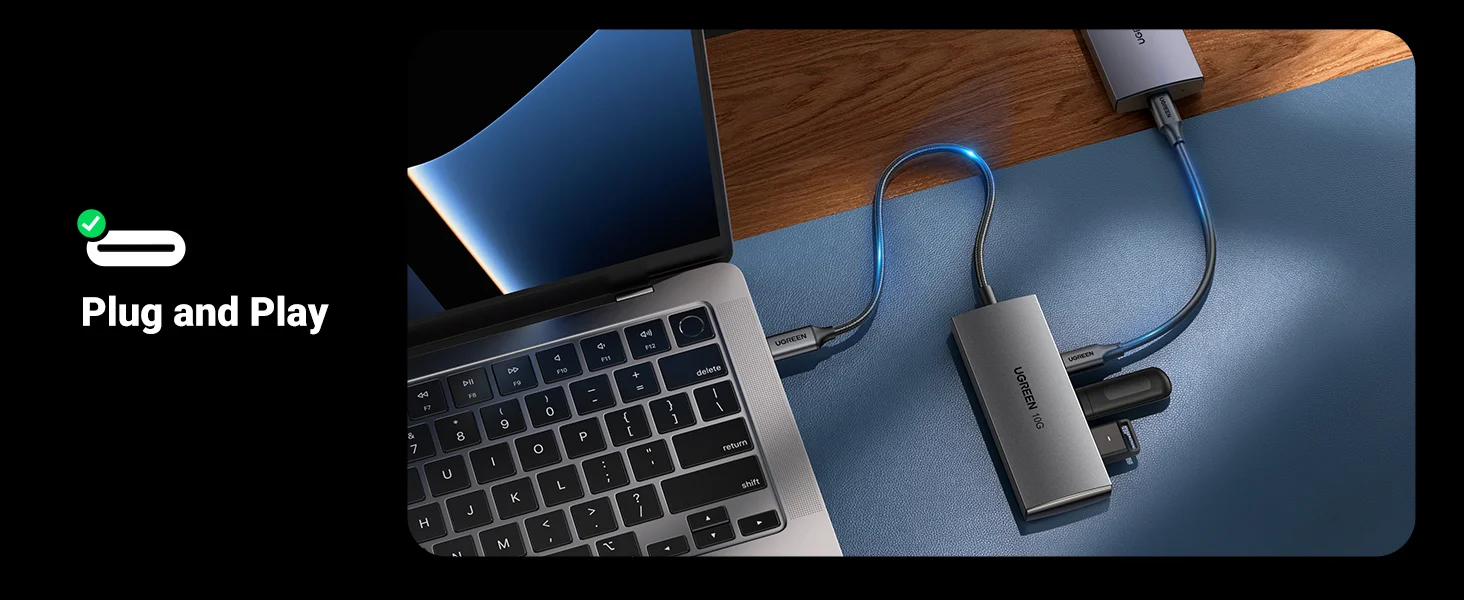Ugreen 15651 USB-C Hub 10Gbps 4-Port USB-C 3.2 - Image 12