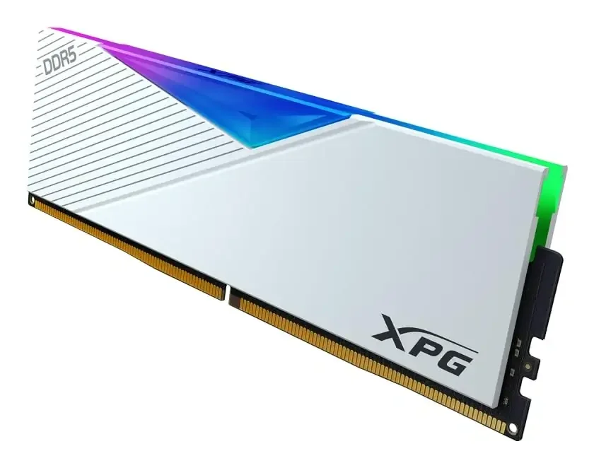 رام ADATA XPG LANCER سعة 16GB DDR5 بتردد 6000MHz RGB لون أبيض - Thumbnail 2