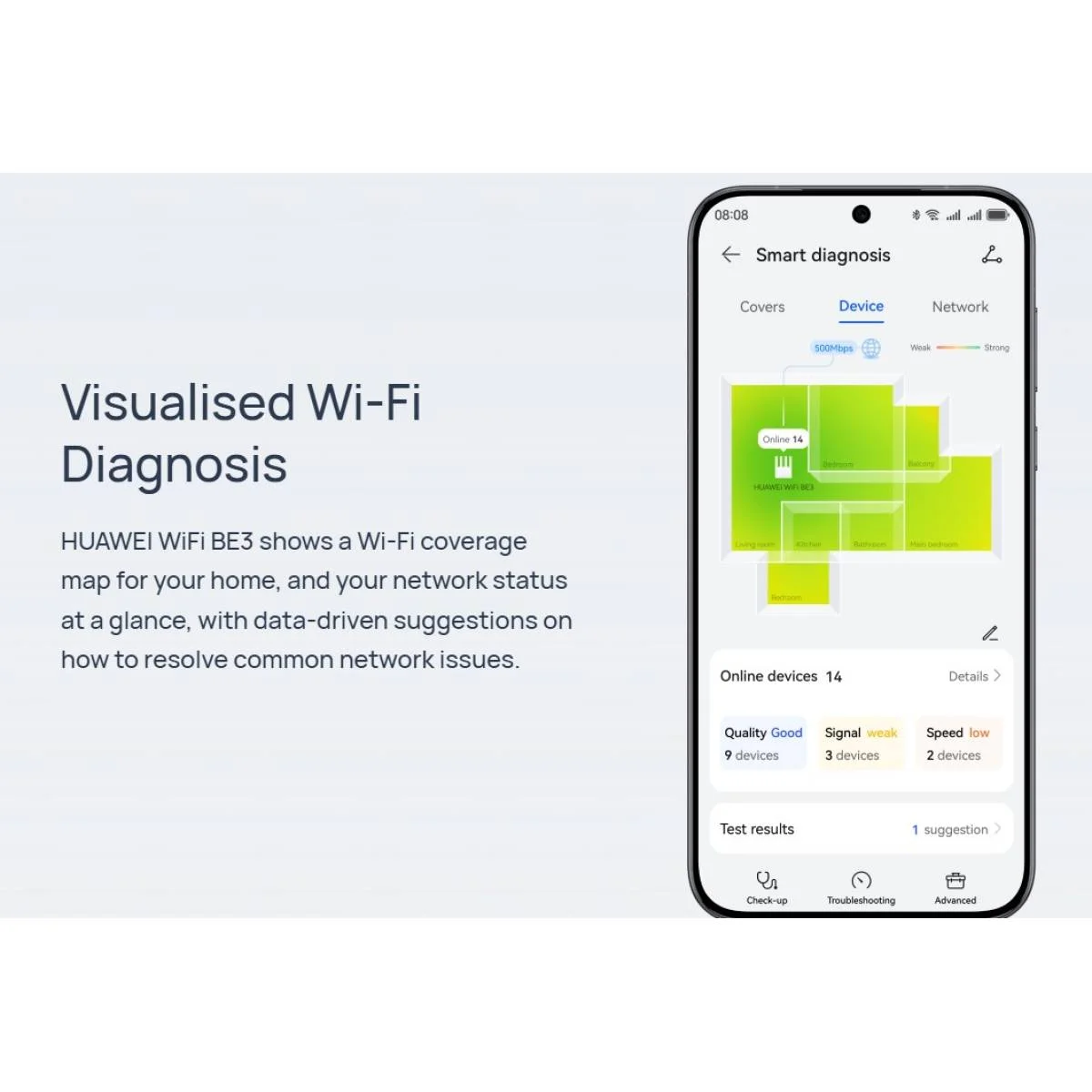راوتر HUAWEI WiFi BE3 ثنائي النطاق Wi‑Fi 7 BE3600 بسرعة 3.6 Gbps مع 1x2.5GE و3xGE - Thumbnail 7