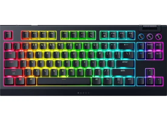 Razer BlackWidow V4 Tenkeyless HyperSpeed Wireless Hot-Swappable Gaming Keyboard, Orange Tactile Switches, Bluetooth & HyperSpeed 1000Hz, Snap Tap, US QWERTY - Black - Image 12