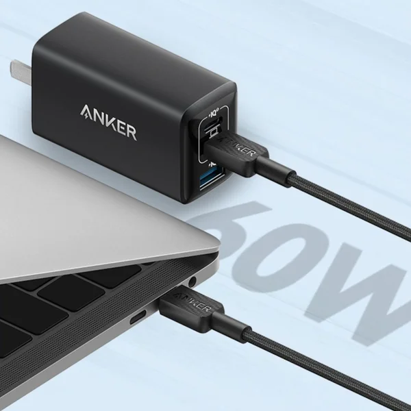 كابل Anker 322 USB-C إلى USB-C بطول 0.9 متر وقدرة 60 واط أسود - Image 9