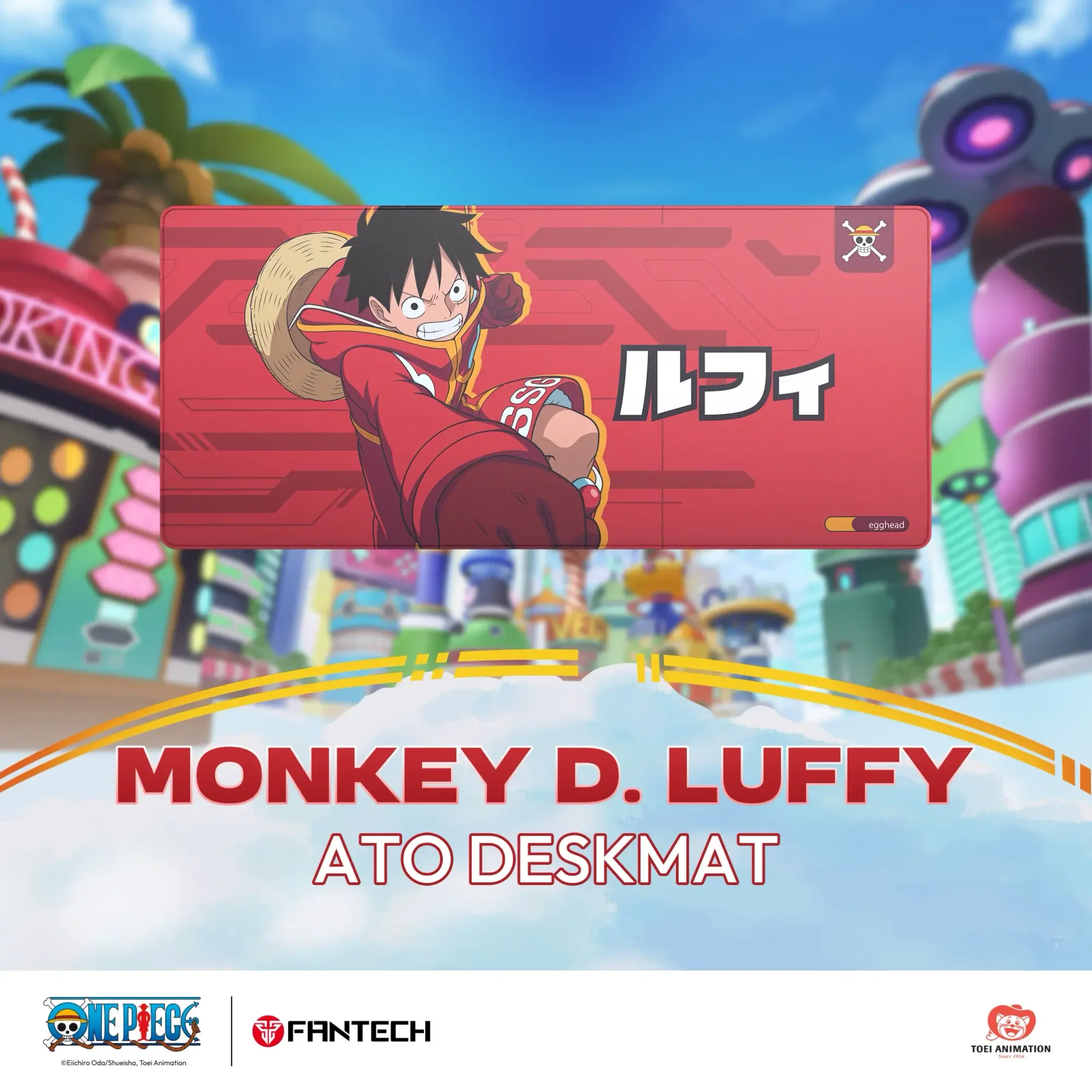 Fantech MP905 ATO One Piece Monkey D. Luffy Egghead Edition Deskmat Mouse Pad - Thumbnail 3
