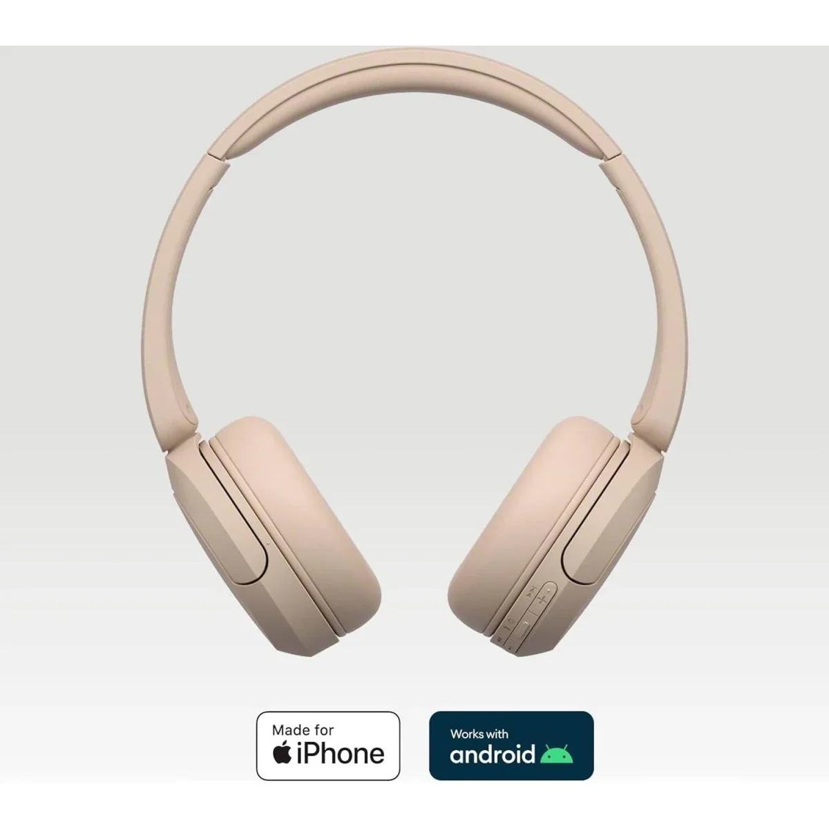 سماعات رأس لاسلكية Sony WH-CH520 بتقنية Bluetooth 5.2، بيج، حتى 40 ساعة - Image 4