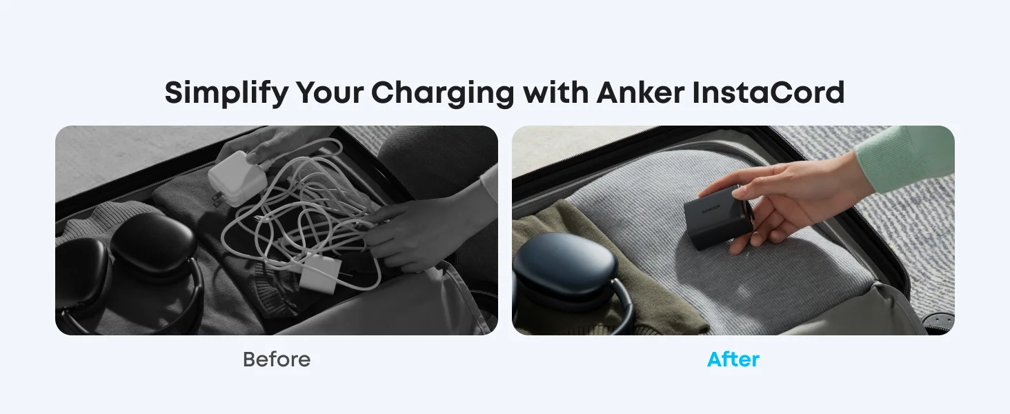 شاحن Anker A2658 Nano بقدرة 35 واط بمنفذي USB-C وكابل قابل للسحب - أسود - Thumbnail 12