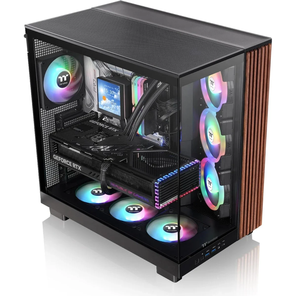 Thermaltake View 380 XL WS ARGB Mid-Tower PC Case Black - Image 4