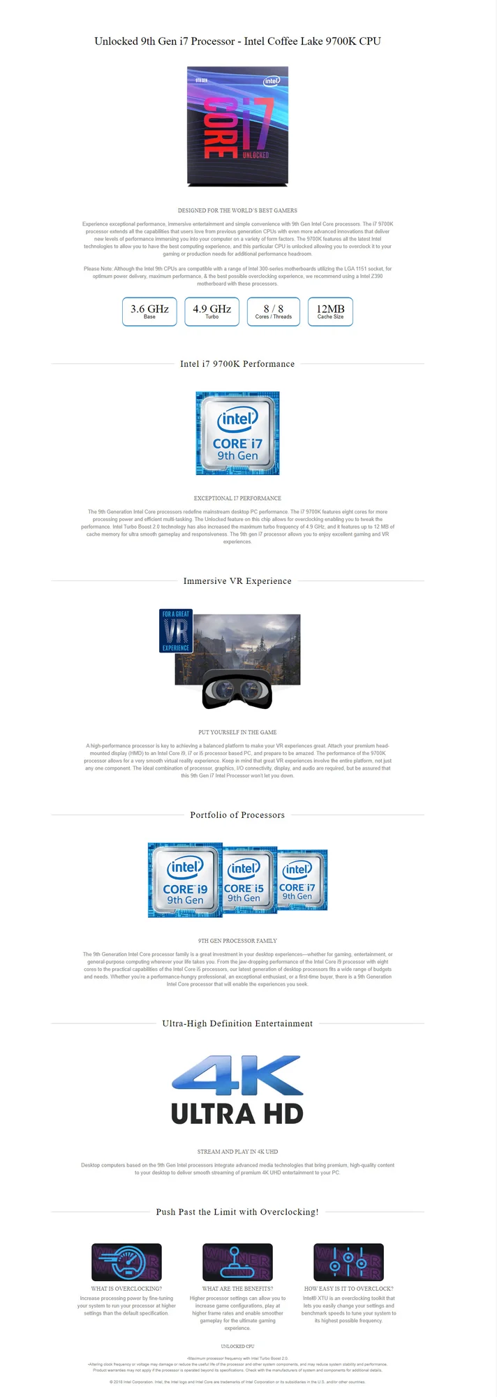 Intel Core i7-9700K Coffee Lake 8-Core Processor with 12MB Cache - Thumbnail 3