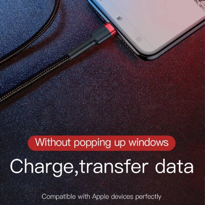 كيبل Baseus CAKLF-R91-2A مضفر من USB-A إلى Lightning للآيفون، 3 متر - Thumbnail 9