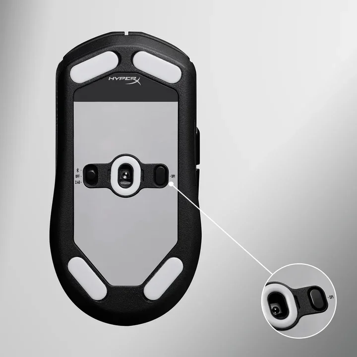 ماوس ألعاب HyperX Pulsefire Fuse لاسلكي وبلوتوث، 75 جم، حتى 850 ساعة، 12000 DPI، أسود - Thumbnail 13