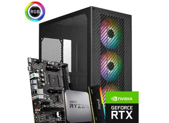 AMD Ryzen 5 5500 Gaming PC with RTX 5050 8GB, 8GB RAM & 500GB NVMe SSD - Image 2
