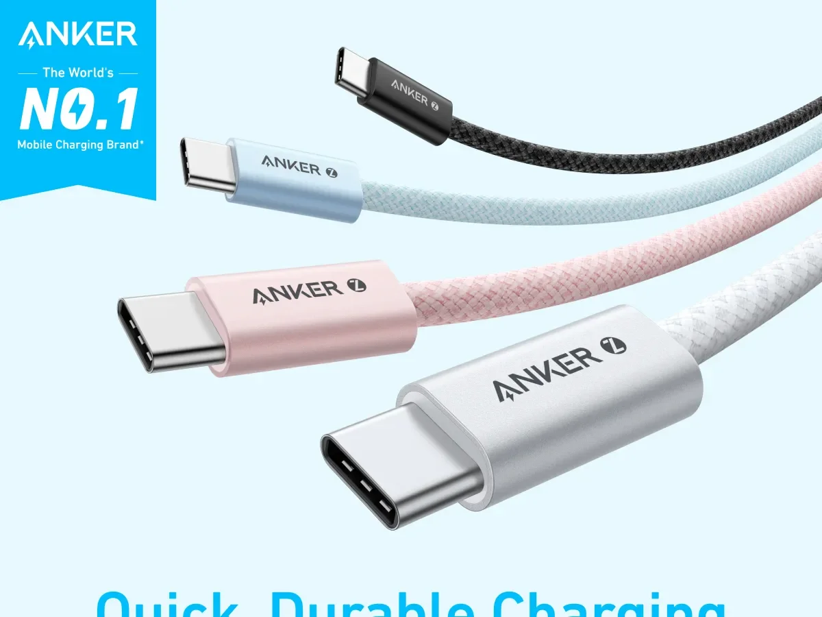 كابل Anker Zolo A8060 USB-C إلى USB-C بقدرة 240 واط مضفر بطول 1.5 متر أسود - Image 6