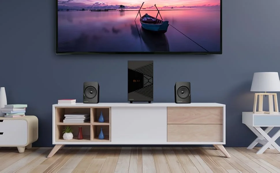 نظام سماعات Creative SBS E2500 2.1 بتقنية Bluetooth 5.0 مع مضخم صوت، قدرة قصوى 60 واط - Thumbnail 4
