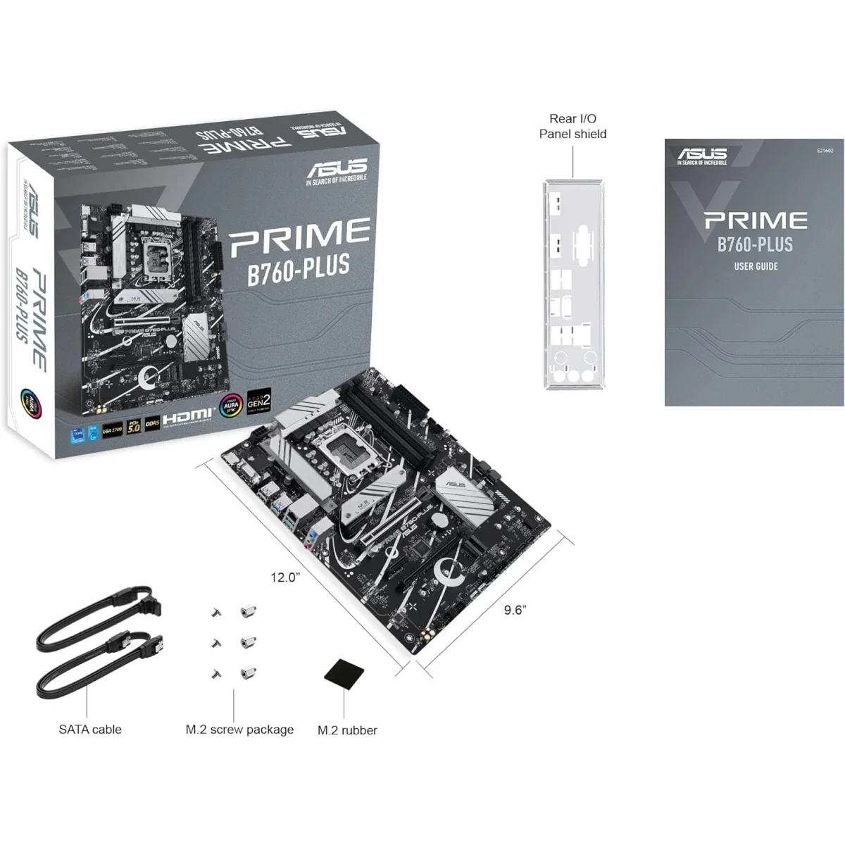 Asus PRIME B760-PLUS DDR5 ATX Motherboard for Intel 14th/13th Gen, PCIe 5.0, 3x M.2, USB Type-C - Image 3