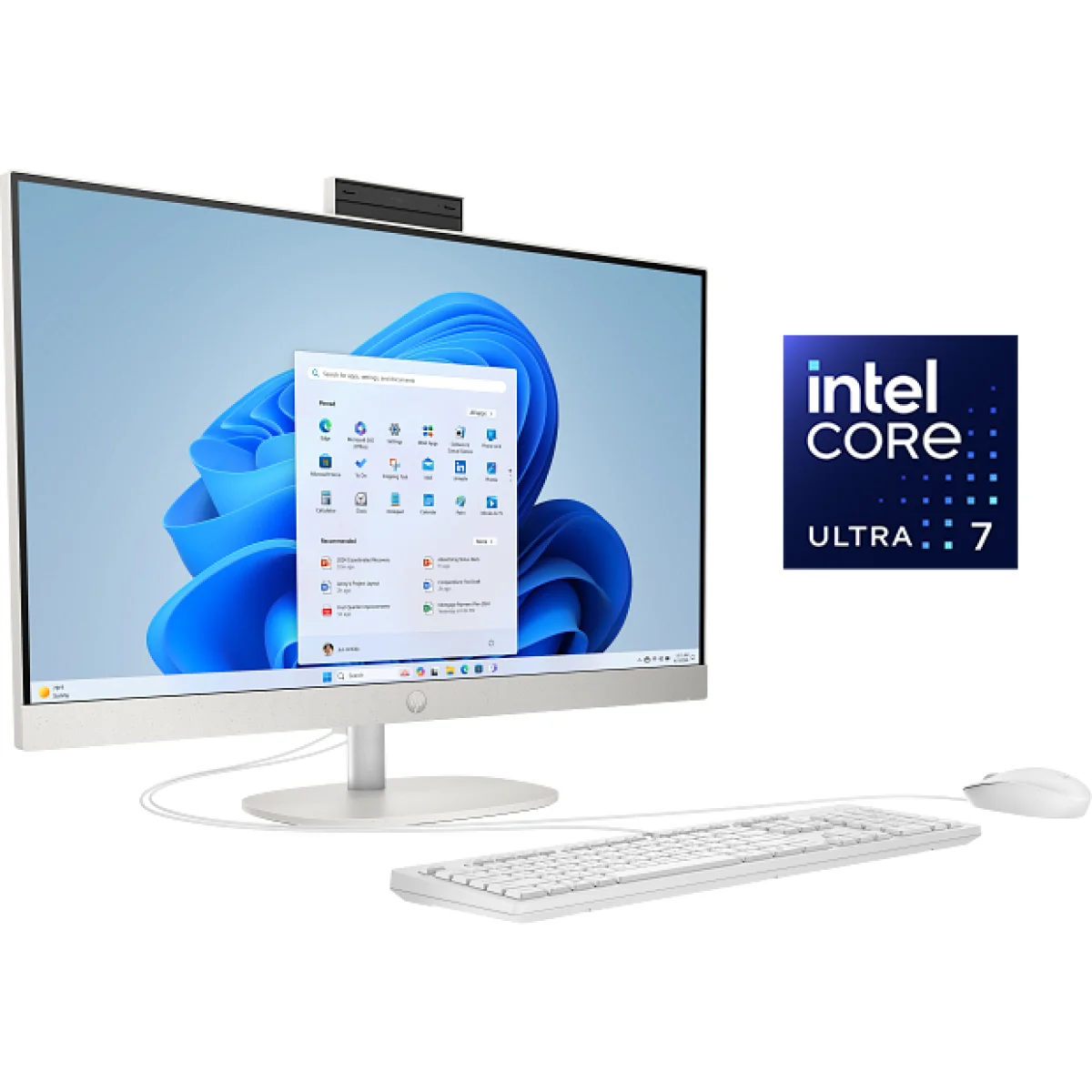 كمبيوتر مكتبي الكل في واحد HP 27-cr2047ne D2LL1EA، Core Ultra 7 255U، رام 8GB، SSD 512GB، شاشة IPS FHD 27 إنش - Image 2
