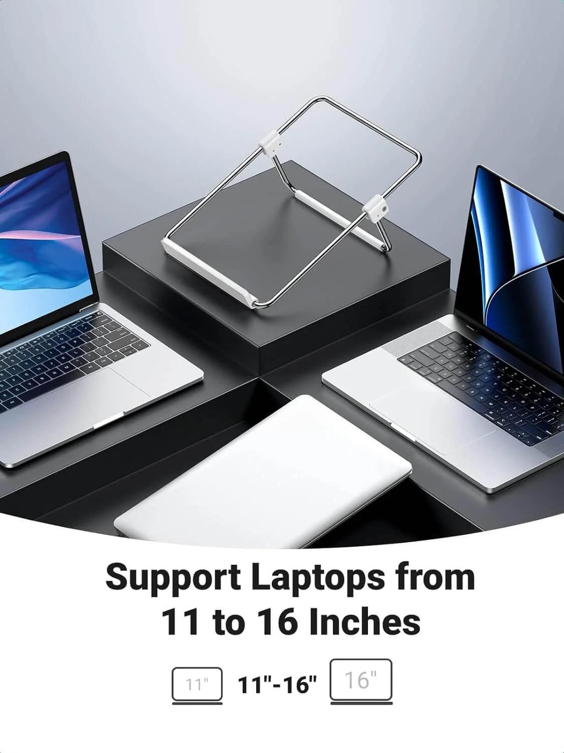 Ugreen 80348 Adjustable Foldable Notebook Stand for 11.6 to 17.3-inch Laptops - Image 2